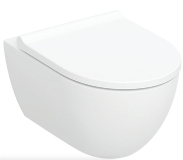 Geberit Acanto væghængt toilet med Turboflush og softclose sæde 